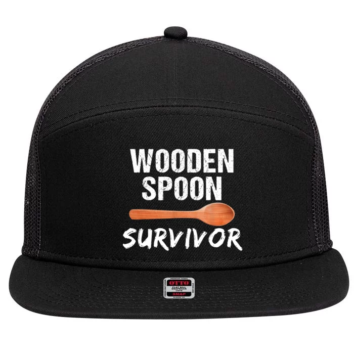 Wooden Spoon Survivor 7 Panel Mesh Trucker Snapback Hat