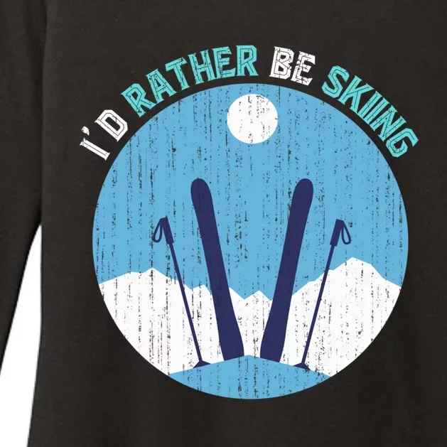 Winter Sport Skiing Lover Ski Instructor Funny Skier Ski Gift Womens CVC Long Sleeve Shirt