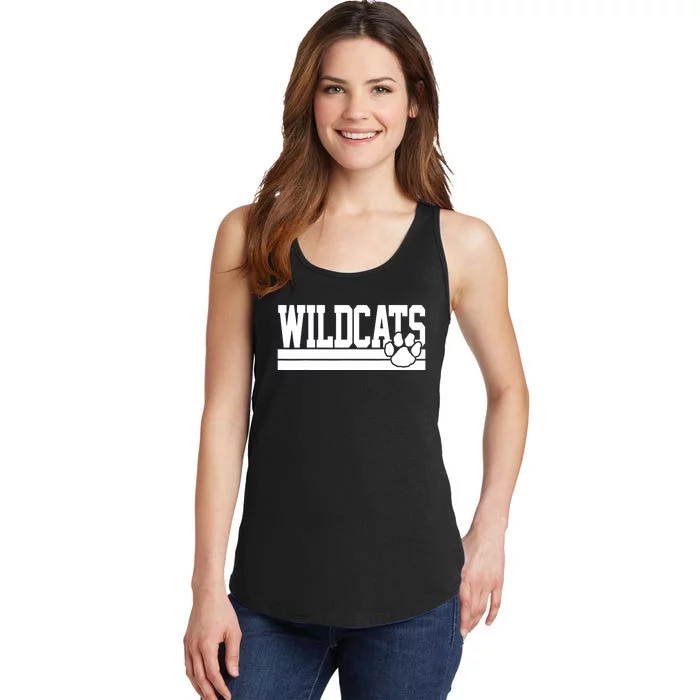 Wildcats School Spirit Ladies Essential Tank