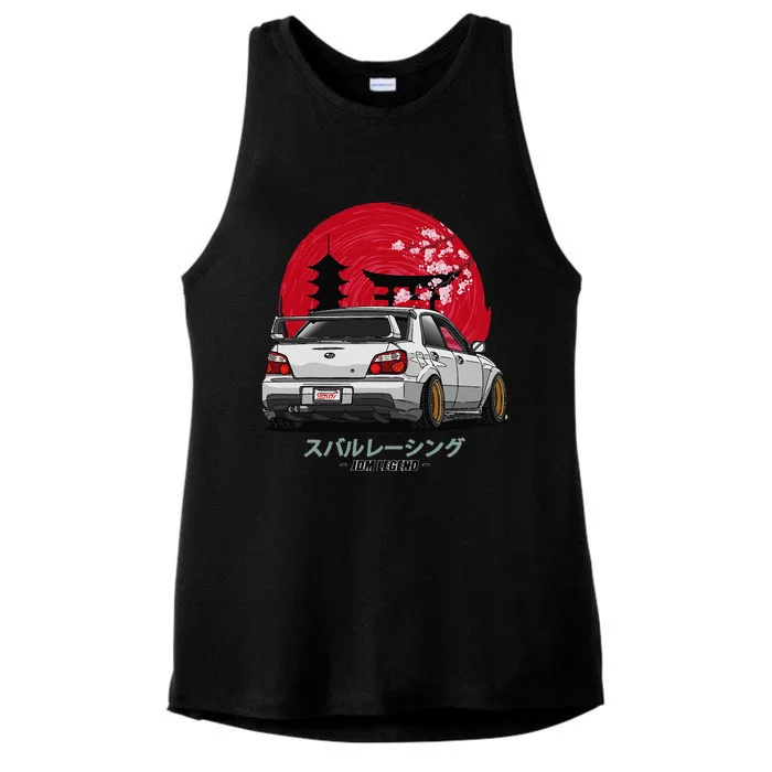 Wrx Sti Subie Cars Impreza Jdm Sport Ladies Tri-Blend Wicking Tank