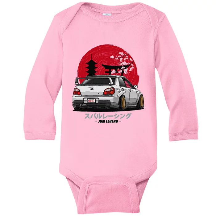 Wrx Sti Subie Cars Impreza Jdm Sport Baby Long Sleeve Bodysuit