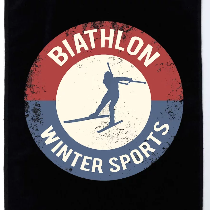 Winter Sports Ski Biathlon Platinum Collection Golf Towel