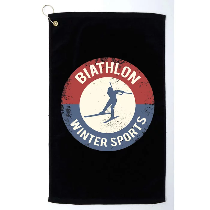 Winter Sports Ski Biathlon Platinum Collection Golf Towel