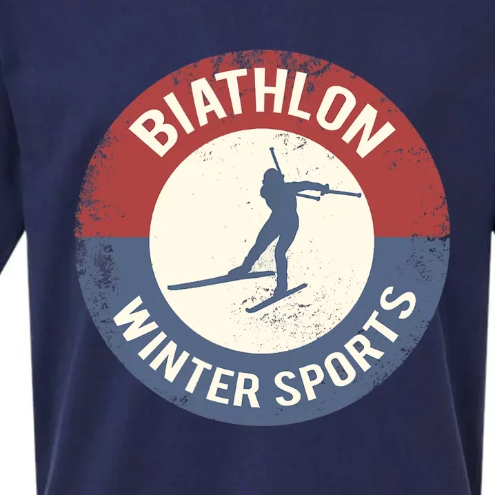 Winter Sports Ski Biathlon Sueded Cloud Jersey T-Shirt