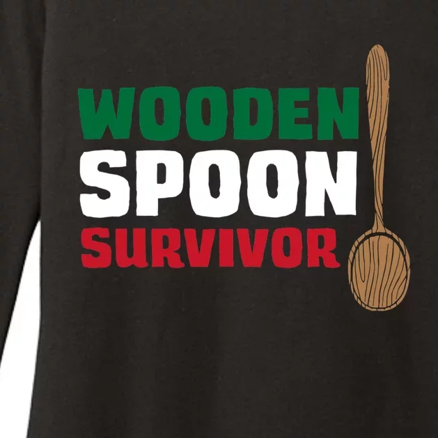 Wooden Spoon Survivor Italian Flag Womens CVC Long Sleeve Shirt