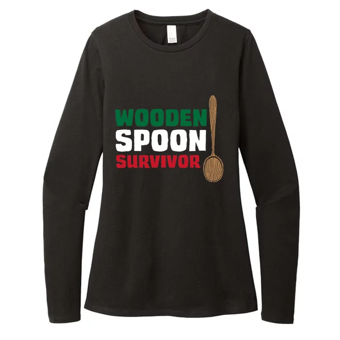 Wooden Spoon Survivor Italian Flag Womens CVC Long Sleeve Shirt