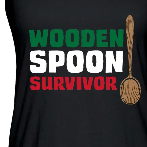 Wooden Spoon Survivor Italian Flag Ladies Essential Flowy Tank