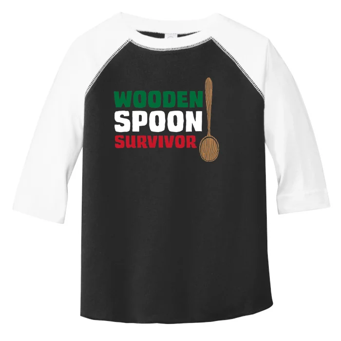 Wooden Spoon Survivor Italian Flag Toddler Fine Jersey T-Shirt