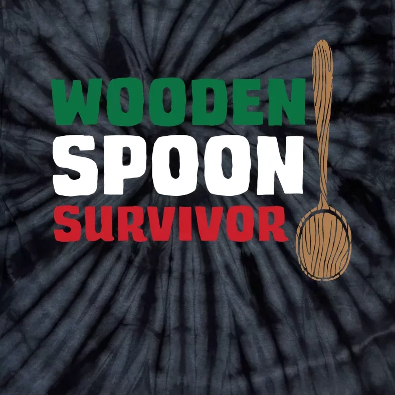 Wooden Spoon Survivor Italian Flag Tie-Dye T-Shirt