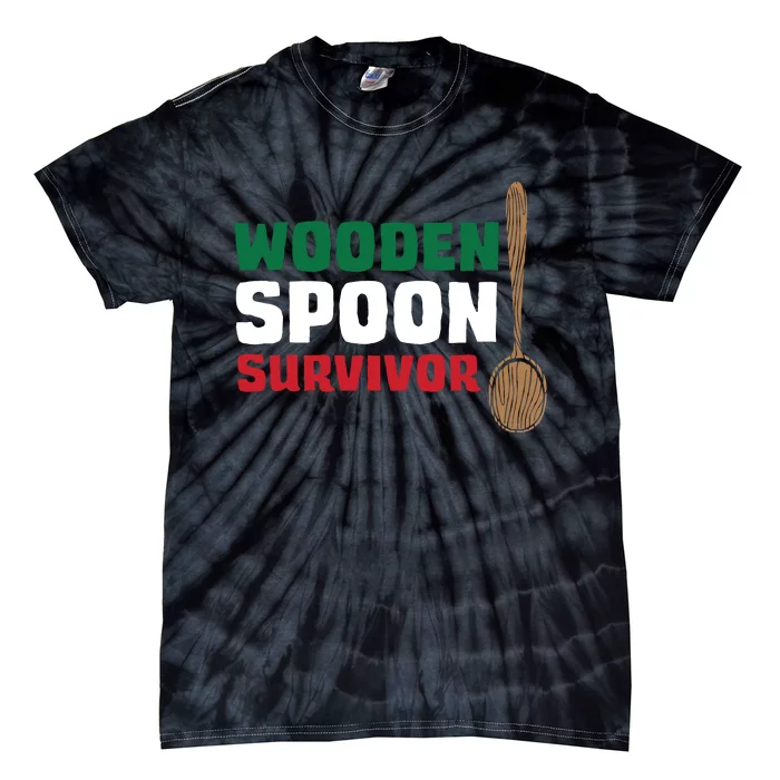 Wooden Spoon Survivor Italian Flag Tie-Dye T-Shirt