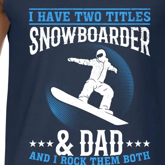 Winter Sports Snowboarding Dad I Freestyle Snowboarder Daddy Cool Gift Comfort Colors® Tank Top