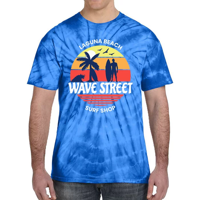 Wave Street Surf Shop Sunrise Logo Tie-Dye T-Shirt