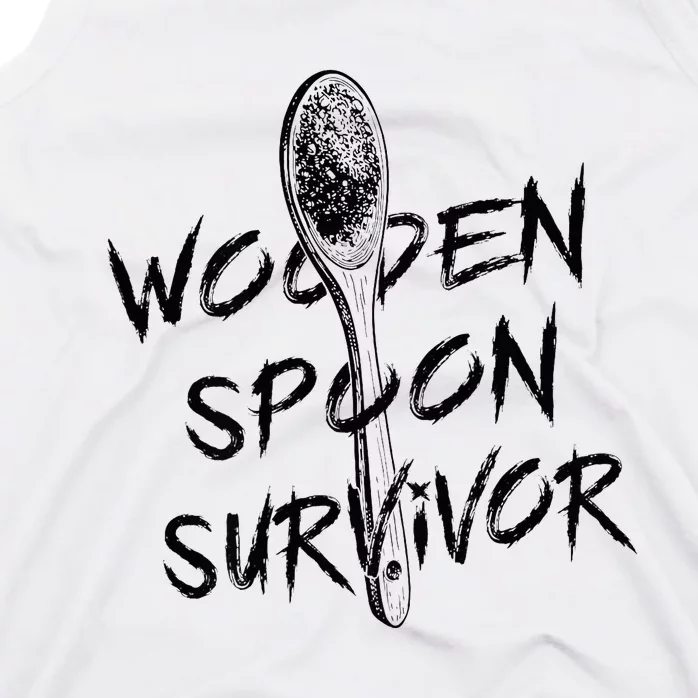 Wooden Spoon Survivor Funny Mom Meme Tank Top