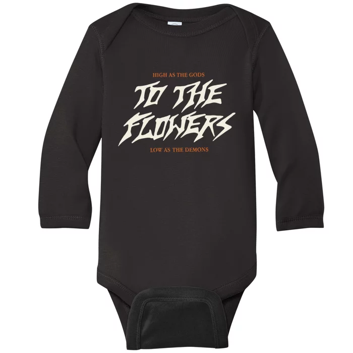 While She Sleeps To The Flowers Graveyard 2024 Baby Long Sleeve Bodysuit