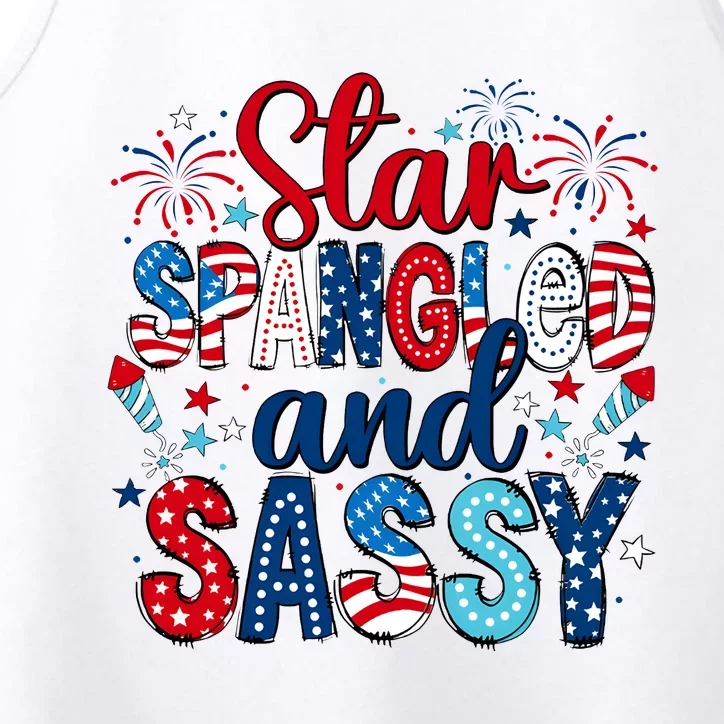 Western Star Spangled And Sassy Performance Tank