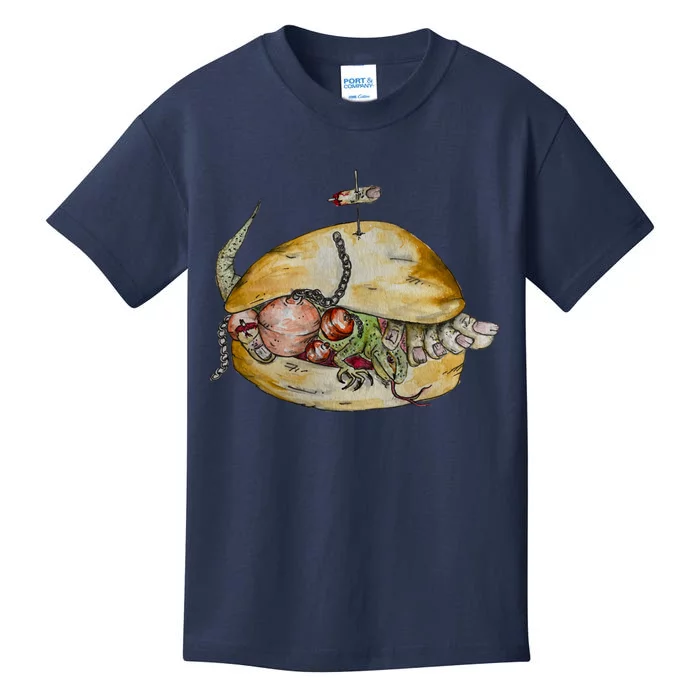 Wrong Sandwich Series Ballcock Lizard And Toes Blt Kids T-Shirt