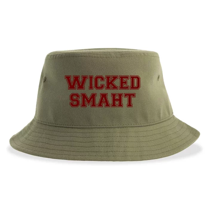 Wicked Smart (Smaht) College Boston Sustainable Bucket Hat