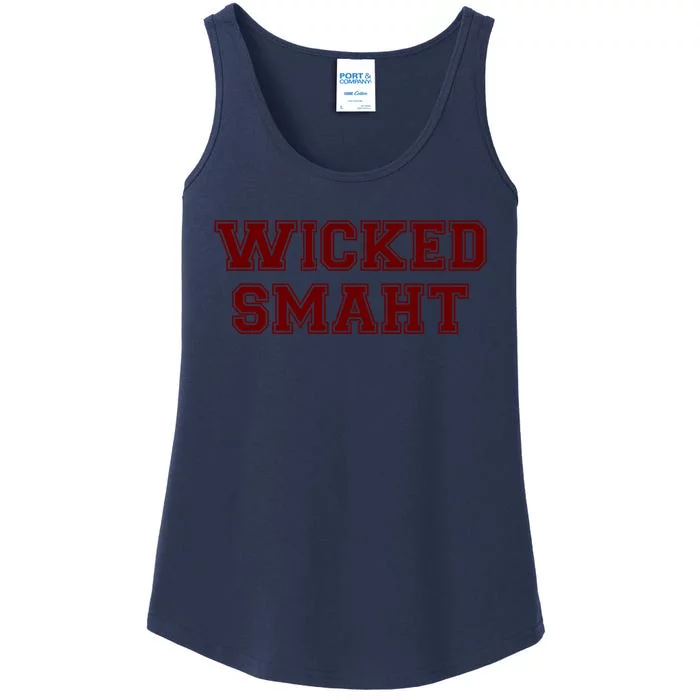 Wicked Smart (Smaht) College Boston Ladies Essential Tank