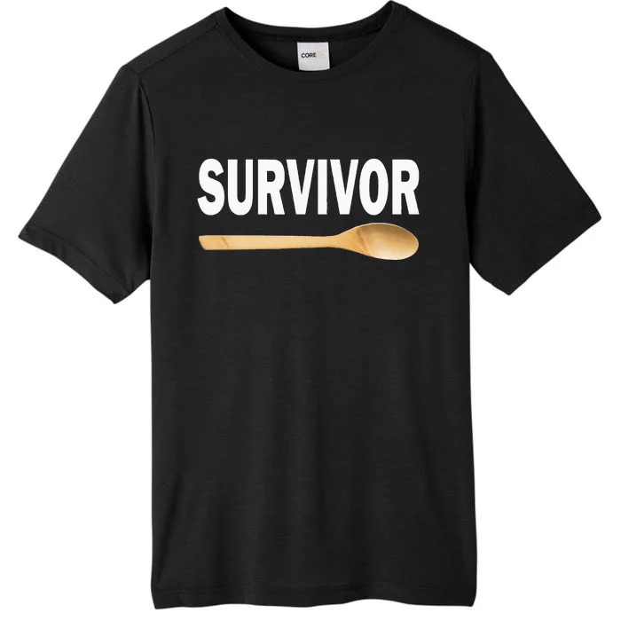 Wooden Spoon Survivor Funny I Survived The Wooden Spoon ChromaSoft Performance T-Shirt