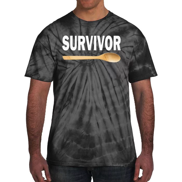 Wooden Spoon Survivor Funny I Survived The Wooden Spoon Tie-Dye T-Shirt