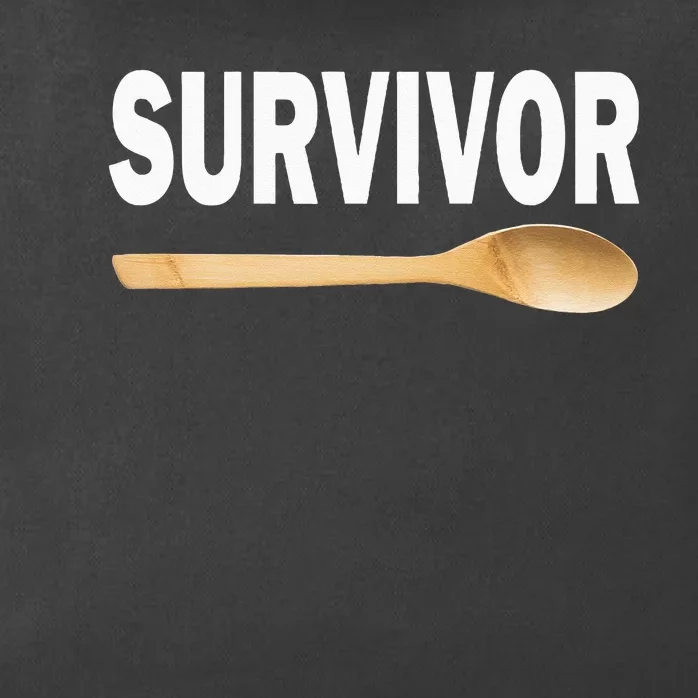 Wooden Spoon Survivor Funny I Survived The Wooden Spoon Zip Tote Bag