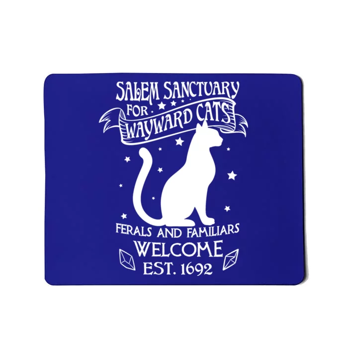 Witch Salem Sanctuary For Wayward Black Cats 1692 Gift Idea Meaningful Gift Mousepad