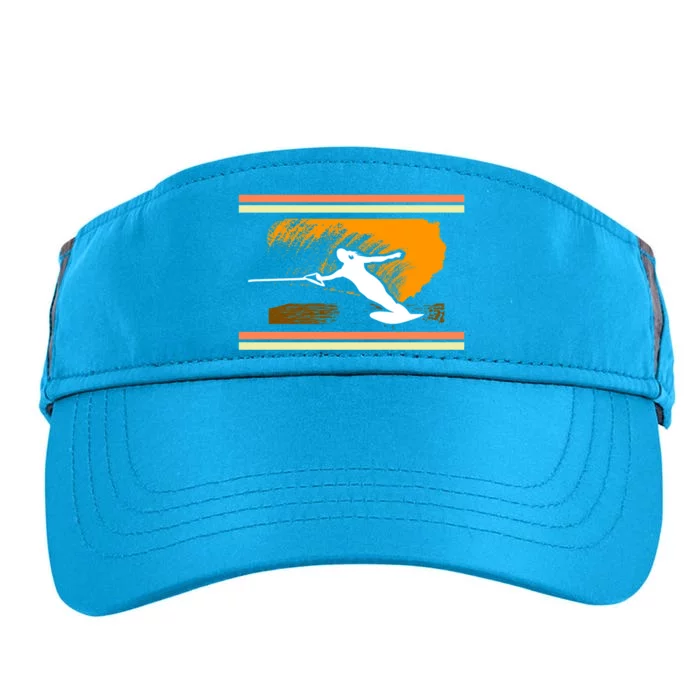 Water Skiing Ski Lover Retro Extreme Sports Beach Athletes Gift Adult Drive Performance Visor