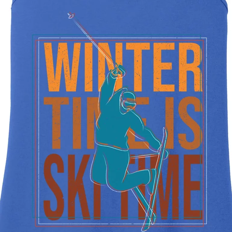 Winter Ski Skier Skiing Gift Ladies Essential Tank