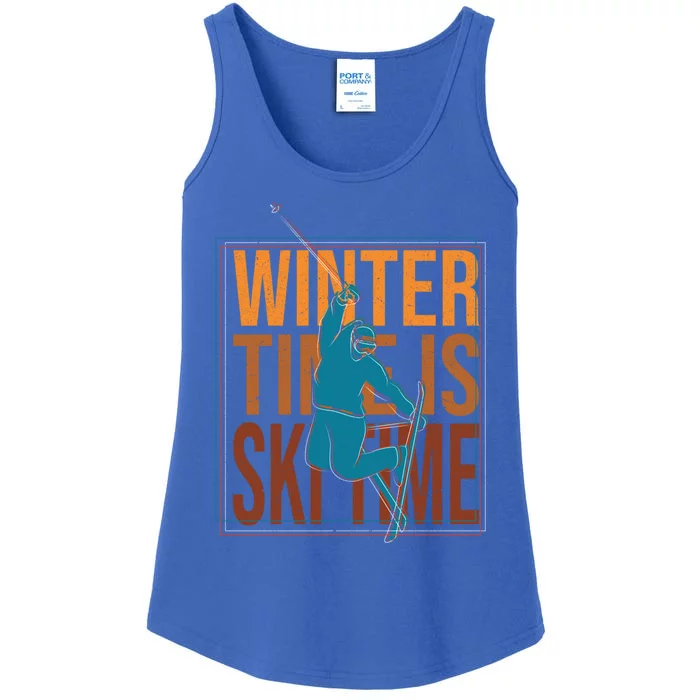 Winter Ski Skier Skiing Gift Ladies Essential Tank