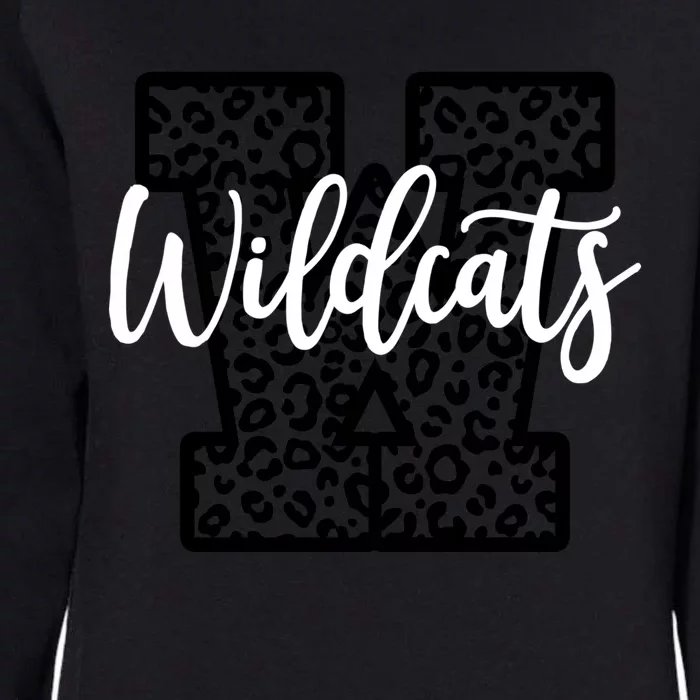 Wildcats School Spirit Mascot Leopard Cheer Fan Game Day Gift Womens California Wash Sweatshirt