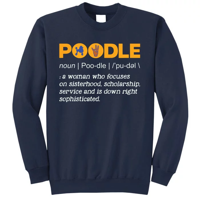 Womens SGRho Sigma 1922 Poodle Noun Gamma Rho Hand Sign Sweatshirt