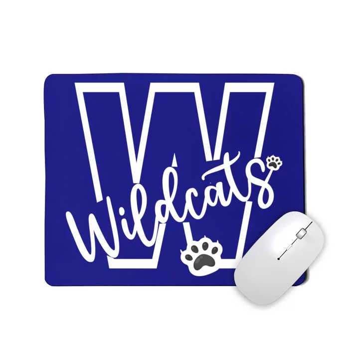 Wildcats School Sports Fan Team Spirit Football Baseball Gift Mousepad