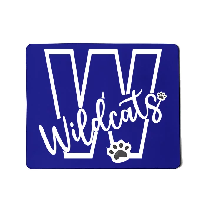 Wildcats School Sports Fan Team Spirit Football Baseball Gift Mousepad