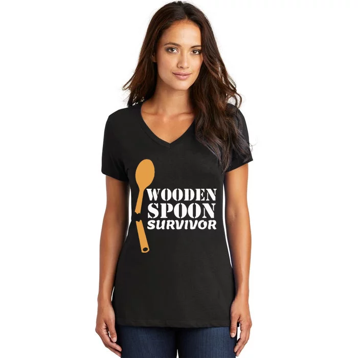 Wooden Spoon Survivor Italian Filipino Pride Women's V-Neck T-Shirt