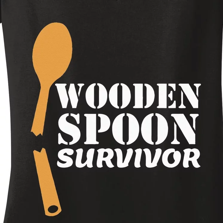 Wooden Spoon Survivor Italian Filipino Pride Women's V-Neck T-Shirt