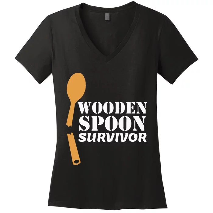 Wooden Spoon Survivor Italian Filipino Pride Women's V-Neck T-Shirt