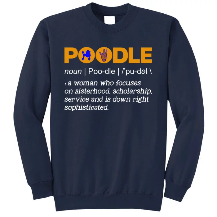 Wo SGRho Sigma 1922 Poodle Noun Gamma Rho Hand Sign Tall Sweatshirt