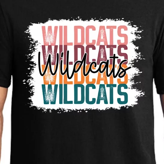 Wildcats School Sports Fan Team Spirit Gift Pajama Set