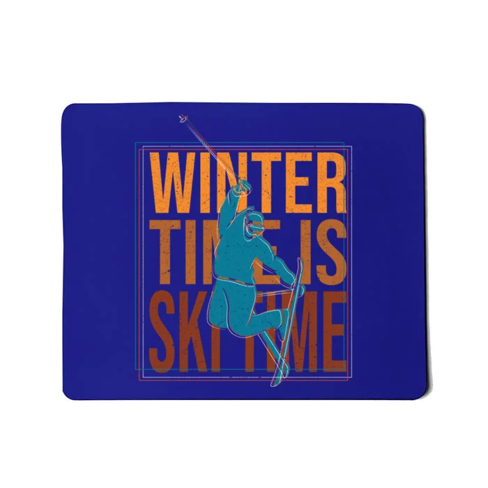 Winter Ski Skier Skiing Gift Mousepad