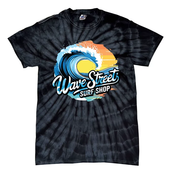 Wave Street Surf Shop Classic Surfing Tie-Dye T-Shirt