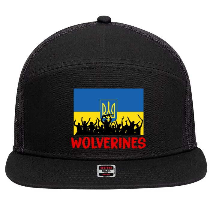 Wolverines Soldier Support Peace Stand Up 7 Panel Mesh Trucker Snapback Hat