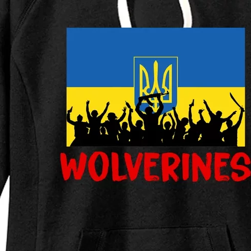 Wolverines Soldier Support Peace Stand Up Women's Fleece Hoodie