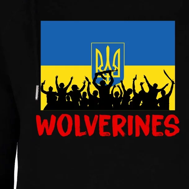 Wolverines Soldier Support Peace Stand Up Womens Funnel Neck Pullover Hood