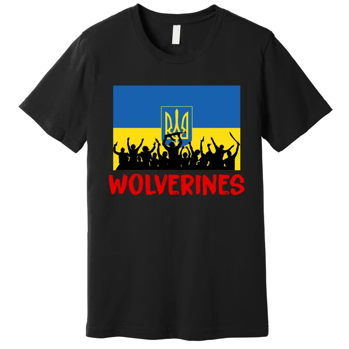 Wolverines Soldier Support Peace Stand Up Premium T-Shirt