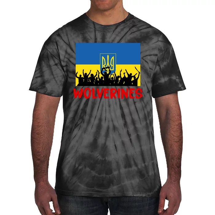 Wolverines Soldier Support Peace Stand Up Tie-Dye T-Shirt