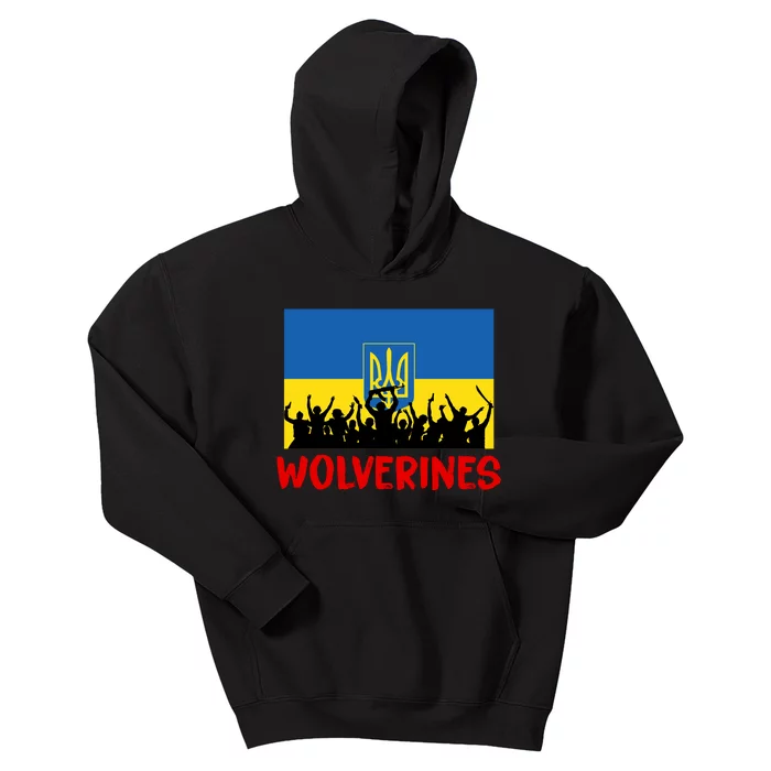 Wolverines Soldier Support Peace Stand Up Kids Hoodie