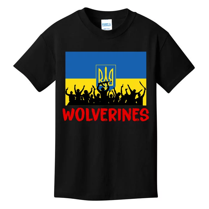 Wolverines Soldier Support Peace Stand Up Kids T-Shirt