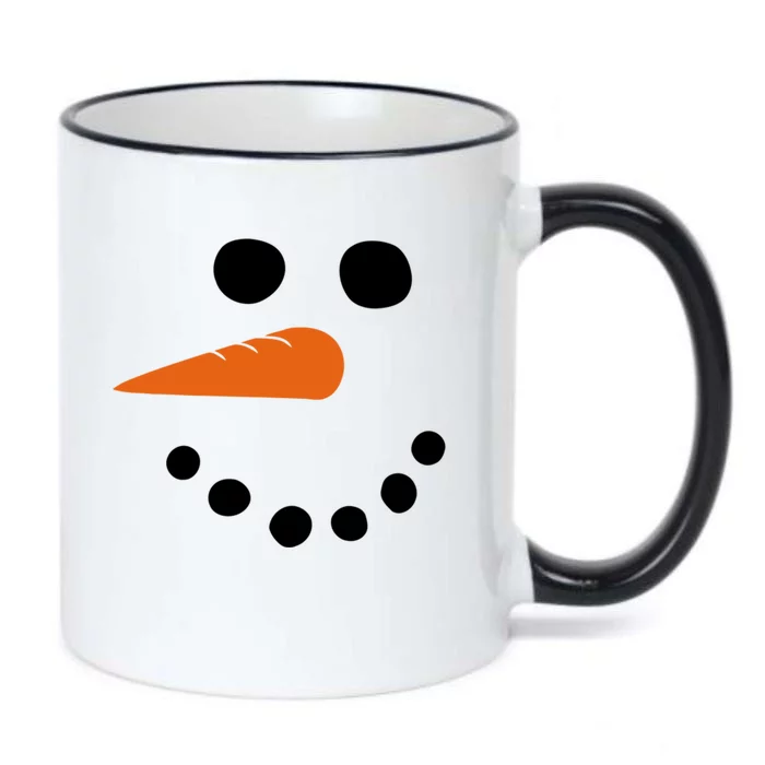 Winter Snowman Snow Face Black Color Changing Mug