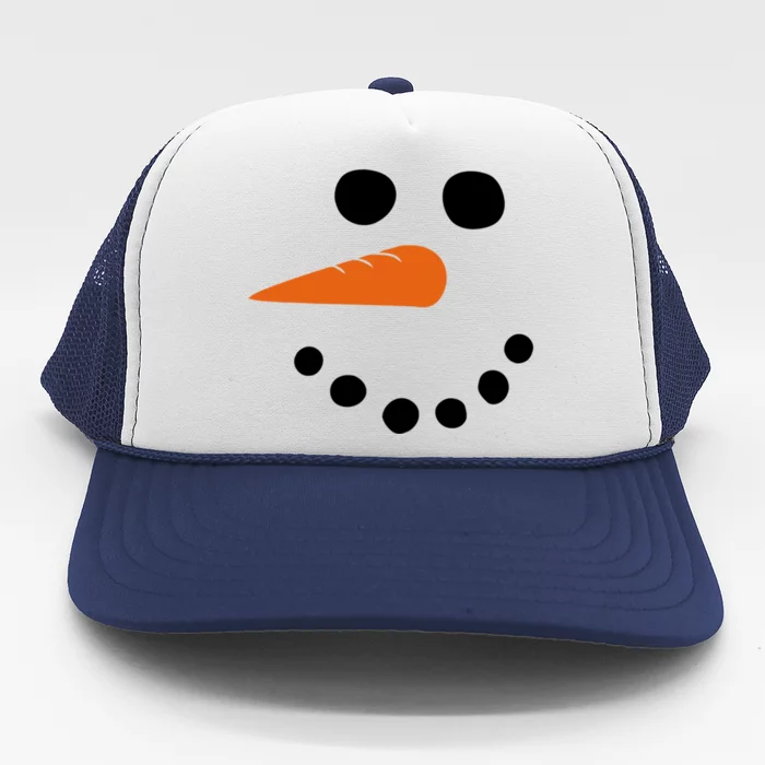 Winter Snowman Snow Face Trucker Hat