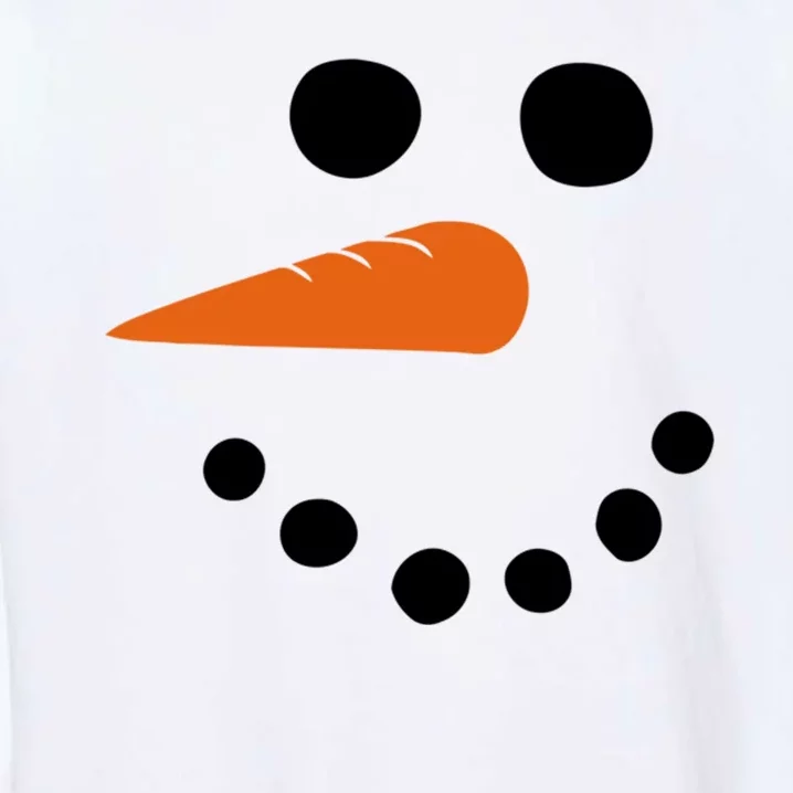 Winter Snowman Snow Face Garment-Dyed Sweatshirt